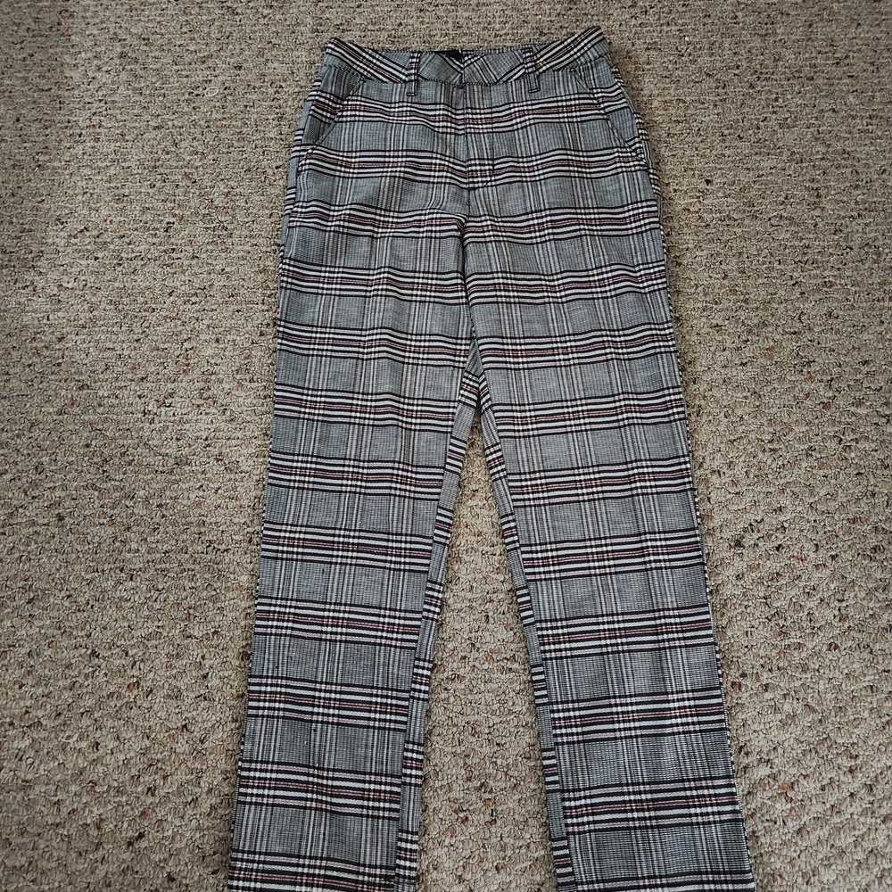 Volcom Women's Black and White Checkered Pants